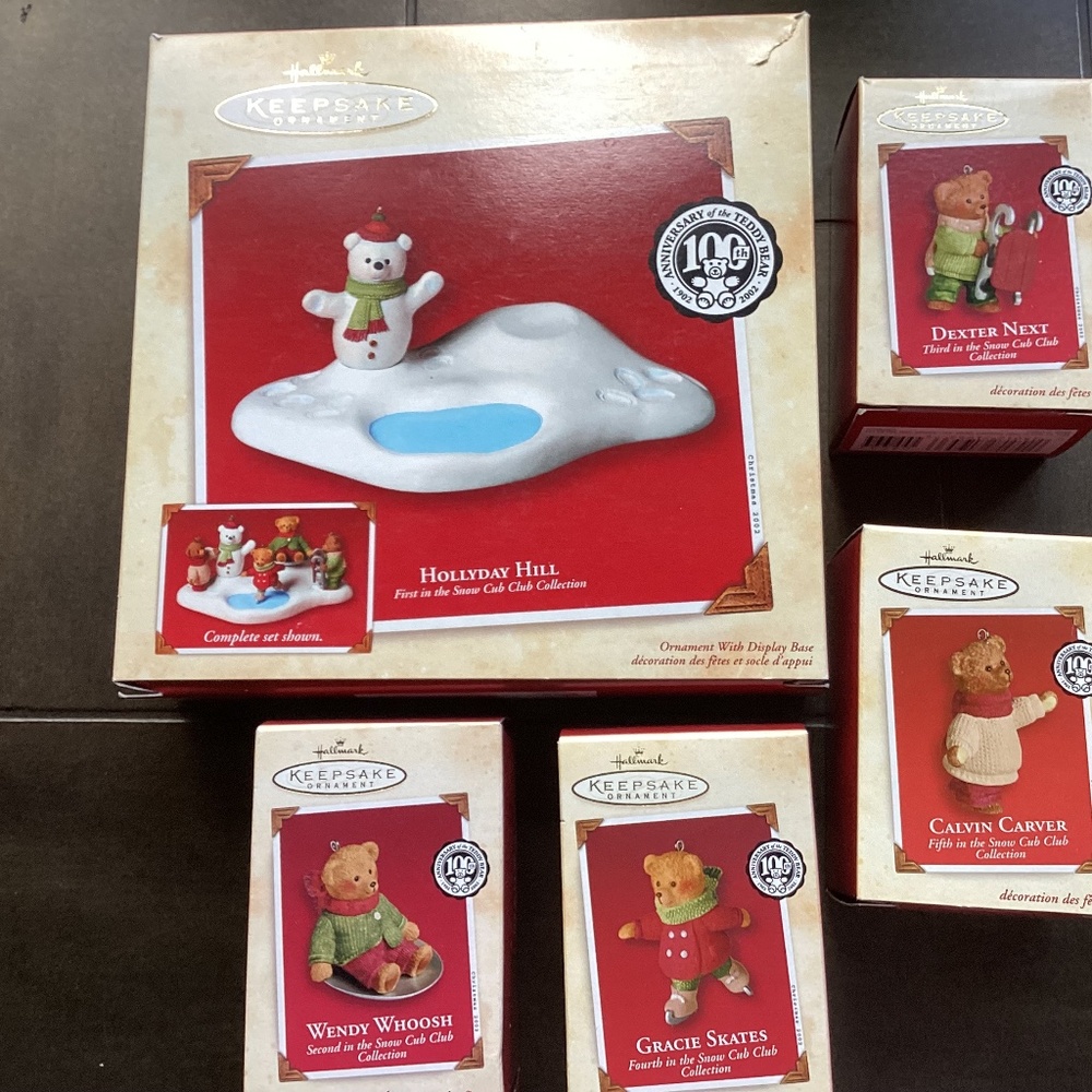 Hallmark Keepsake 100th Anniversary of the Teddy Bear Hollyday Hill